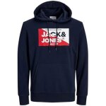 Sweat à capuche - jack & jones - jjnolan - navy blazer - manches longues - col capuche Sweat à capuche - jack & jones - jjnolan - navy blazer - manches longues - col capuche