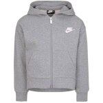 Sweat  capuche zipp - nike - club - doublure en polaire - gris (carbone chin) - fille