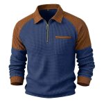 Sweat homme zipp�sweat homme avec un quart de fermeture �clair sans capuche col rabat� demi - zip casual ...