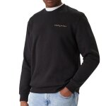Sweat noir homme tommy hilfiger linear crew