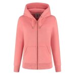 Sweat zipp� rose femme superdry essential