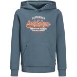 Sweatshirt  capuche - jack & jones - garon - bleu - orange - manches longues