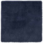Sweet�magnifique tapis chambretapis de salon - tapis shaggy � poils longs navarra bleu marine 120x120 ...