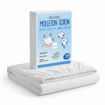 Sweetnight - prot�ge matelas 160x200 - molleton 100% coton - senteur linge propre aux perles de fleurs ...