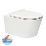 Swiss aqua technologies - brevis wc suspendu sans bride fixations invisibles + abattant ultra - fin softclose ...