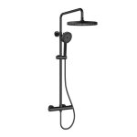 Swiss aqua technologies - colonne de douche xxl 250 avec mitigeur thermostatique douchette 3 jets noir ...