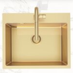 Swiss aqua technologies - swiss aqua technologies aurum vier de cuisine encastrable inox 304 1 bac 55x45x21 ...
