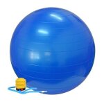 Swiss ball ballon de fitness gymnastique pour pilates yoga renforcement du dos avec pompe ballon - bleu ...