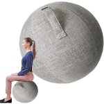 Swiss ball grossesse / ballon gym housse 65cm ballon de gym pour la maison et le bureau bureau pilates ...