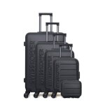 Swiss kopper - set de 5 valises aigle - u 75 cm 4 roues - noir