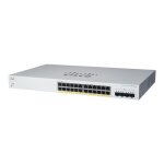 Switch - cisco - cbs220 - 24fp - 4x - eu - 24 ports ge - poe + 382w - 4x10g sfp +