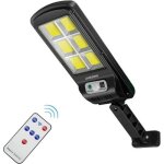 Swonuk� 800w lampe solaire jardin sans fil �tanche t�l�command�cob applique solaire ext�rieure avec d�tecteur ...