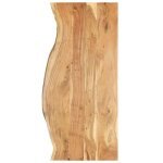 Dessus de meuble - lavabo - estink - acacia - 140x55 cm - paisseur 25 mm - finition laque