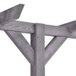 Pergola de jardin - swt - gris - pinède imprégnée - 400x40x205 cm Pergola de jardin - swt - gris - pinède imprégnée - 400x40x205 cm