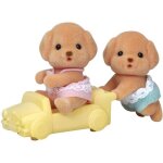 Sylvanian families - les jumeaux caniche - mini - univers - mixte - 3 ans - garantie 2 ans