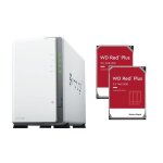 Synology ds223j serveur nas total 8to avec 2x disque dur wd 4to red plus