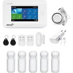 Huxgo hxa006 wifi + gsm système dalarme sans fil avec 5 capteurs de mouvement alarme pour bureau maison ... Huxgo hxa006 wifi + gsm système dalarme sans fil avec 5 capteurs de mouvement alarme pour bureau maison ...