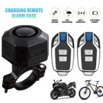 Systme dalarme de vibration sans fil - alarme rechargeable tanche - alarme de vlo - antivol de moto ...