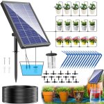 Syst�me dirrigation solaire - 2200mah solaire arrosage goutte � goutte �nergie solaire - 4w 15 goutteurs ...