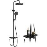 Syst�me de douche complet - lunsy - douche de t�te effet pluie 25 cm - douchette 3 en 1 - colonne r�glable ...