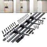 Syst�me pour porte coulissante syst�me galandage pour 2 portes rail de 366 cm jusqu?� 150 kg