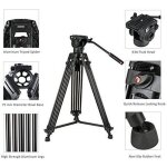 Systme de trpied vido cayer bv30l 72 pouces - trpied double tube professionnel en aluminium renforc ...