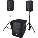 Systme triphonique bm sonic bms1208 - reconditionn / occasion caisson 1000w - usb bt 30cm - 2 sat 8 ...