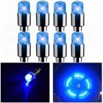 Syzplnwy lot de 8 bouchons de valve de pneu � led phosphorescents avec lumi�re clignotante pour voitures ...