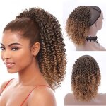 T1b - 27 - 14pouces - junsi queue de cheval synth�tique cr�pue boucl�e courte pour femme extensions de ...