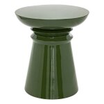 Table dappoint totem jaya m�tal vert d38cm - atmosphera cr�ateur dint�rieur