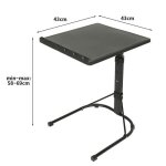 Table dappoint / table basse pliante pour ordinateur noir h 69 cm - quiienclee Table dappoint / table basse pliante pour ordinateur noir h 69 cm - quiienclee