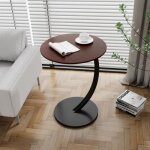 Table dappoint en forme de c table basse mobile table dappoint pour ordinateur table de canap 40 * 60 ...