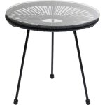 Table dappoint acapulco 50cm noire kare design Table dappoint acapulco 50cm noire kare design