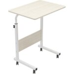 Soges - table dappoint - table roulante de lit canap� - hauteur r�glable 60x40cm �rable