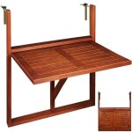 Table de balcon suspendue en bois dacacia certifié fsc® - pliable 64x45x87cm - deuba - contemporain - ... Table de balcon suspendue en bois dacacia certifié fsc® - pliable 64x45x87cm - deuba - contemporain - ...