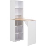 Table de bar avec armoire - vidaxl - blanc - contemporain - design - cuisine