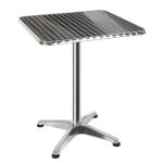 Table de bar - bistro popsmit - carr�e - gris - aluminium