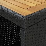 Table de bar table haute - mange - debout avec rangement noir 120x60x110 cm résine tressée - bonne qualité ... Table de bar table haute - mange - debout avec rangement noir 120x60x110 cm résine tressée - bonne qualité ...