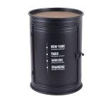 Table de bar en m�tal noir style industriel avec plateau ch�ne clair ? collection apero