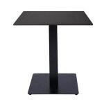 Table de bar pub restaurant carrée 70x70 cm plateau extérieur effet marbre noir h 75 Table de bar pub restaurant carrée 70x70 cm plateau extérieur effet marbre noir h 75