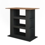 Table de bar repose 110x65cm ch�ne dor� / anthracite vicco