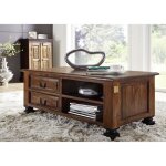 Table basse 115x60cm - bois massif de palissandre laqu� - inspiration coloniale - new boston #204