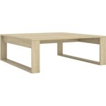 Table basse - alomejor - chne sonoma - carr - aspect bois - 100x100x35 cm