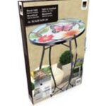 Table basse appoint guéridon fer forge verre interieur extérieur jardin Table basse appoint guéridon fer forge verre interieur extérieur jardin