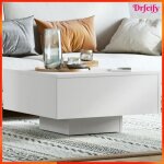 Table basse - ayhao - 60x60 cm - blanc - aggloméré - montage requis Table basse - ayhao - 60x60 cm - blanc - aggloméré - montage requis