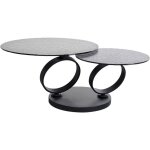 Table basse beverly bubble noire kare design