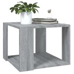 Table basse - bigben - bib001 - sonoma gris - bois dingénierie - 40x40x30 cm Table basse - bigben - bib001 - sonoma gris - bois dingénierie - 40x40x30 cm