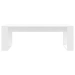 Table basse blanche - meublechic - 102x50x35 cm - bois ding�nierie - blanc - facile � nettoyer - design ...