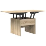 Table basse en bois ding�nierie - vidaxl - ch�ne sonoma - 55x545x45 cm - facile � nettoyer - extensible ...