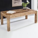 Table basse bois massif - finebuy - mango - style maison de campagne - rectangulaire Table basse bois massif - finebuy - mango - style maison de campagne - rectangulaire